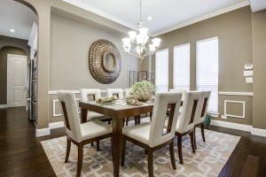 Dining room to the right as you enter.