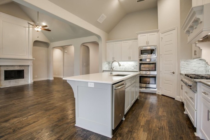 Shaddock Homes Kitchen and Family Room