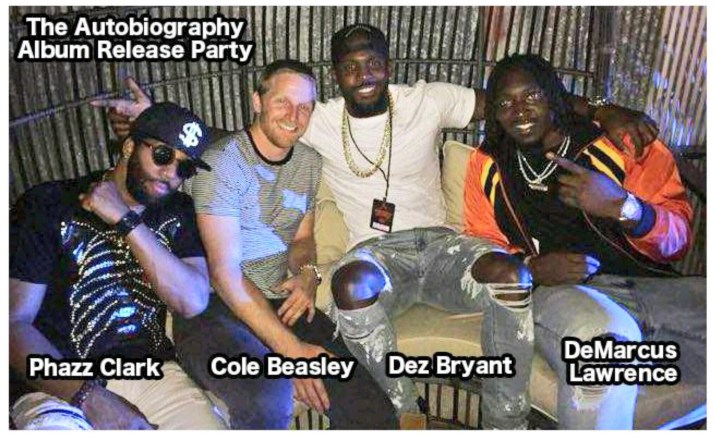 Cole Beasley Release Party at Lava Cantina